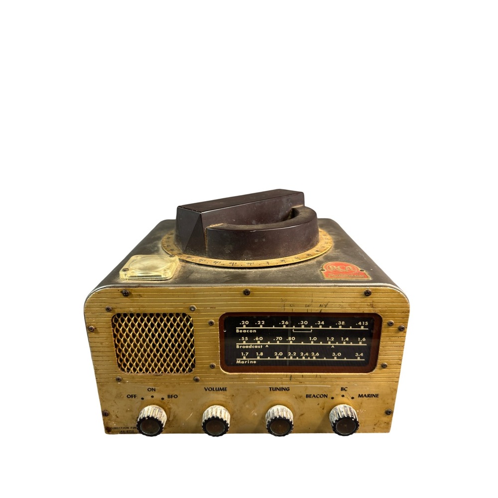 Vintage RCA Radiomarine Direction Finder AR-8712 Portable Radio Nautical Decor